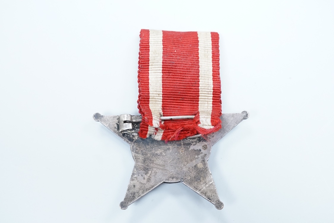 A First World War Ottoman Gallipoli star, with enamel face, stamped BB&Co.